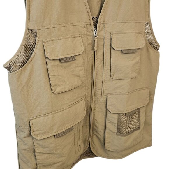 Eddie Bauer Ripstop Fishing, Hunting, Tactical, Utility Zip Up Vest Size L Tall - Picture 6 of 8